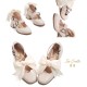 Iris Corolla Tulips Chunky Heel Shoes(Reservation/6 Colours/Full Payment Without Shipping)
